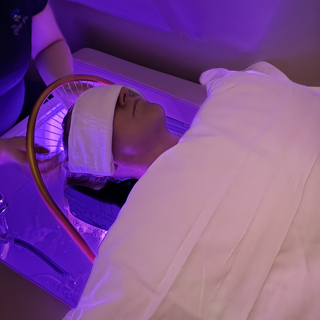 Japanese Head Spa set up with scalp tools